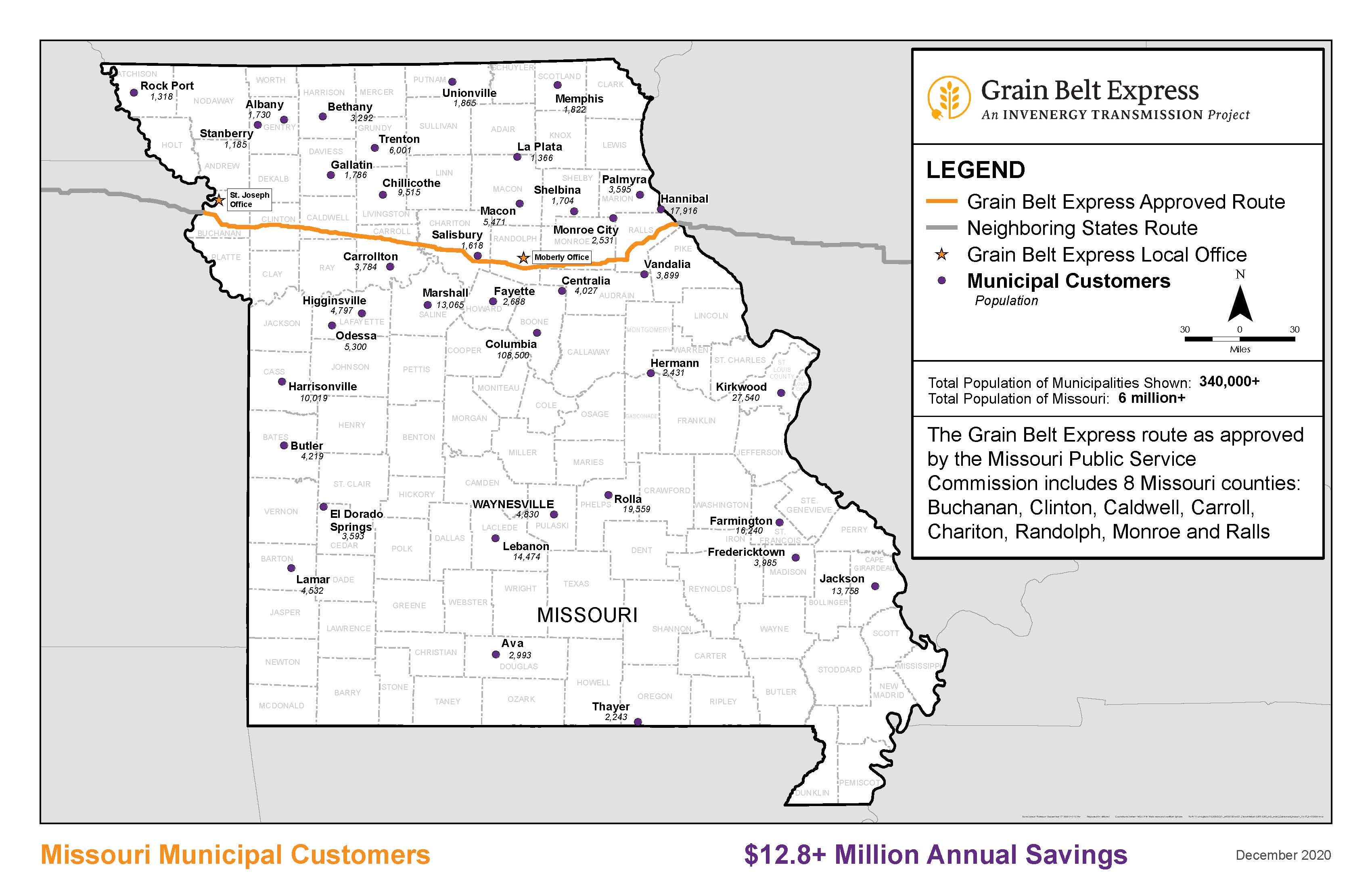 Invenergy Missouri Map